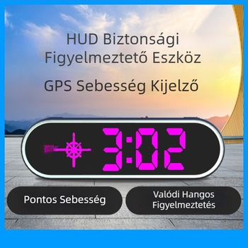 Gépkocsi vezeték nélküli HUD fej fölötti kijelző Beidou és GPS bemenet, USB táplálás, modell K15, típus 005, univerzális kompatibilitás