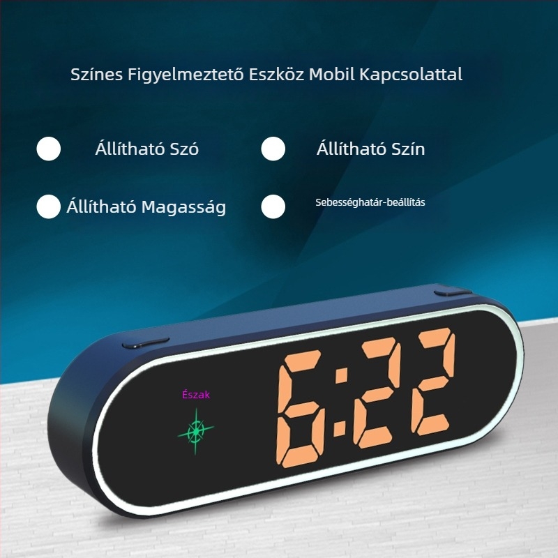 Gépkocsi vezeték nélküli HUD fej fölötti kijelző Beidou és GPS bemenet, USB táplálás, modell K15, típus 005, univerzális kompatibilitás