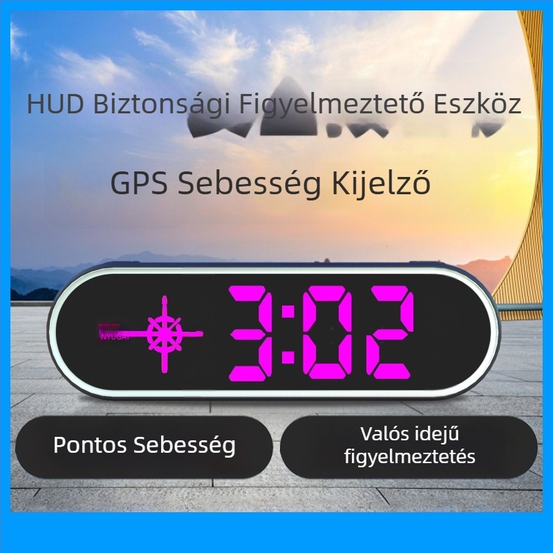 Gépkocsi vezeték nélküli HUD fej fölötti kijelző Beidou és GPS bemenet, USB táplálás, modell K15, típus 005, univerzális kompatibilitás