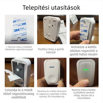 Vezeték nélküli videóajtócsengő CD-ML hosszú hatótávolságú interkom és SOS hívás
