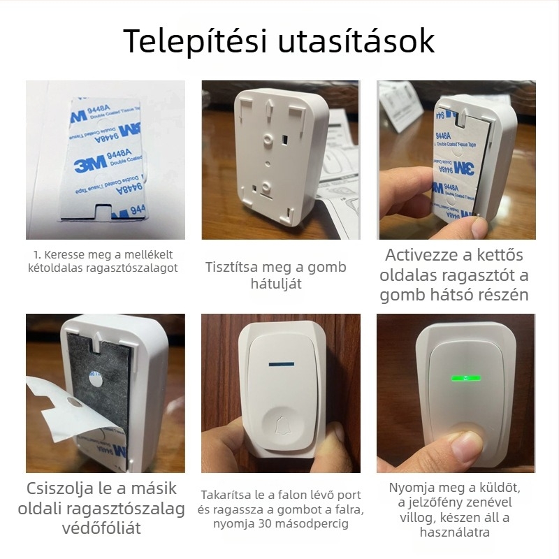 Vezeték nélküli videóajtócsengő CD-ML hosszú hatótávolságú interkom és SOS hívás