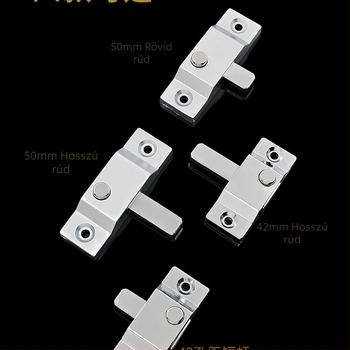 Csúszó ajtó zár vastagított rugócsappal, univerzális kompatibilitás, középső zár anti-fraud, modell 985