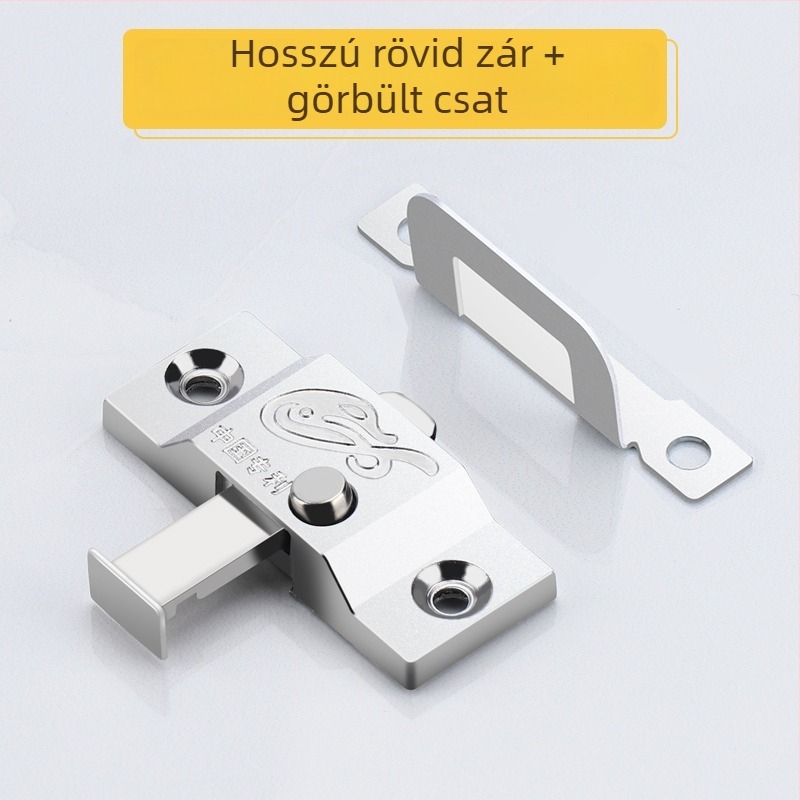 Csúszó ajtó zár vastagított rugócsappal, univerzális kompatibilitás, középső zár anti-fraud, modell 985