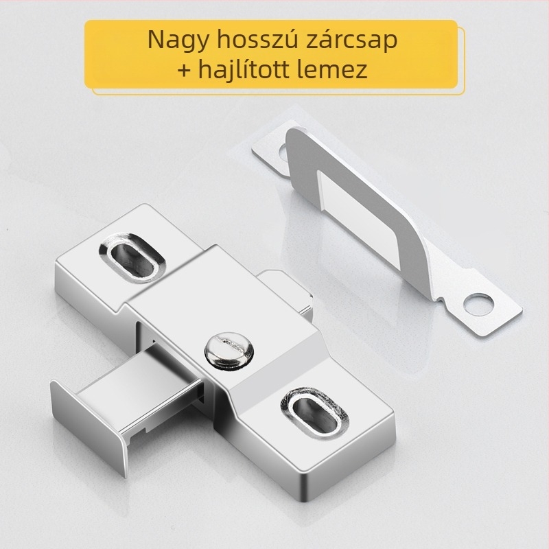 Csúszó ajtó zár vastagított rugócsappal, univerzális kompatibilitás, középső zár anti-fraud, modell 985