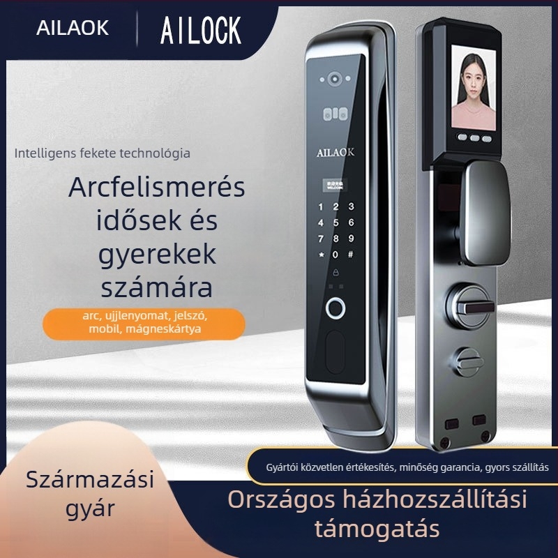 Okoszár WS106, 200 ujjlenyomat-tárhely, több mint 10 000 nyitás, szkennelés <1 s, hamis felismerés <0.1%