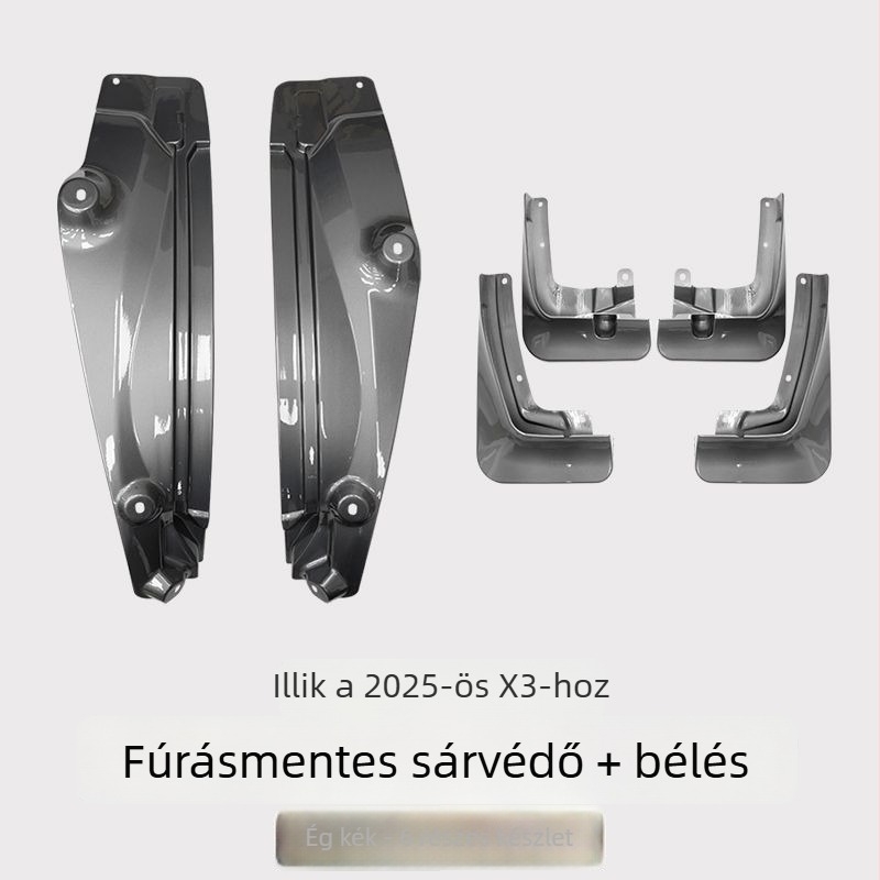 BMW X3 hátsó kerék belső sárvédő belsőburkolat - 2 darab, lágy műanyag