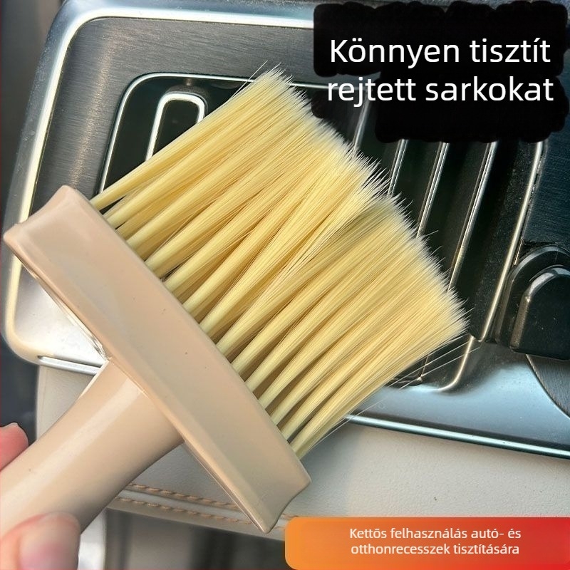 Többfunkciós tisztító ecset – részletező ecset, tisztítása ablakpárkányra és billentyűzetre, tisztítás autóhoz és klímaberendezéshez; Anyag: Fém; Márka: Powerful factory