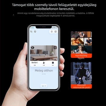 Bejárati ajtó interkom vizuális kamerával és kijelzővel, Smart Cat Eye modell, újratölthető 5V, otthoni használatra (családi ház, villa, apartman)