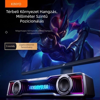 Asztali Bluetooth hangszóró – (Bluetooth 5.3; 6W teljesítmény; 40Hz-20kHz frekvenciatartomány; SNR ≥100dB; IPX4 vízállóság)