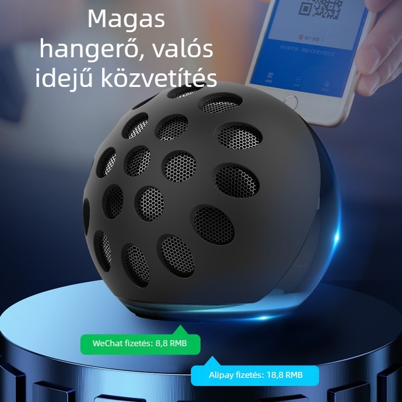 Kompakt Bluetooth hangszóró | Bluetooth 5.0 | 60Hz-15kHz | SNR ≥85 dB | 10 m hatótávolság | USB-tápellátású