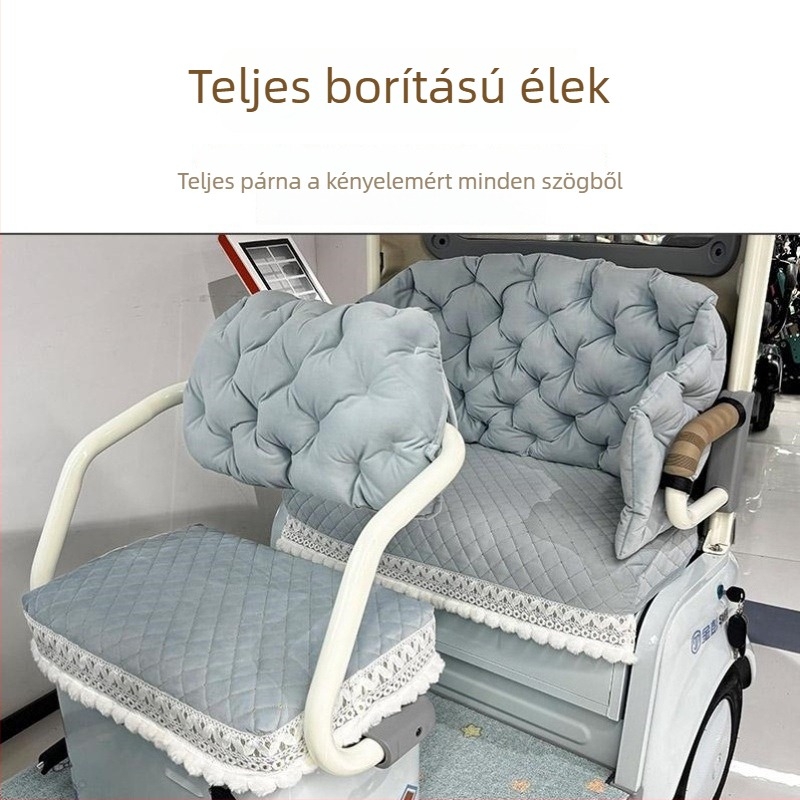 Tricikli üléspárnahuzat — len anyagból, téli használat, logó nélküli