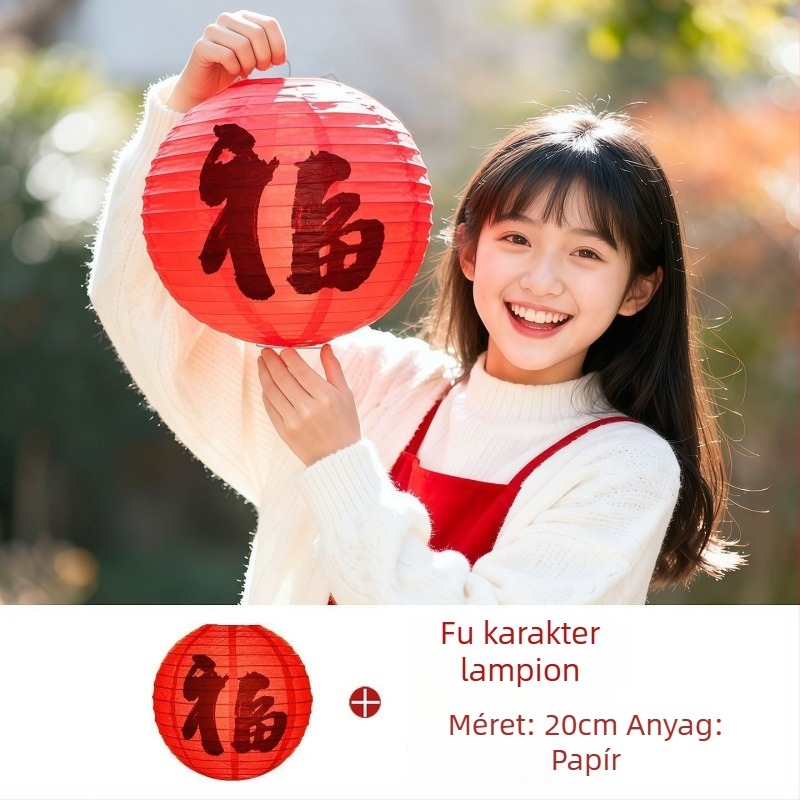 Tavaszi Fesztivál fotó kellékek — ló éve témájú, kézműves filc díszítés, kínai stílusú pár feliratok (Termék 008)