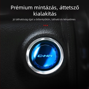 Toyota C-HR indítási dekoratív gyűrű – C-HR001, műanyag alkatrész, egygombos indítófedél, testreszabás elérhető, logó nélküli