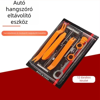 12 részes belső autófelújítási eszköz készlet a Haitai-tól audió frissítéséhez; műanyag rögzítő eszközök az ajtópanelokhoz és navigációs telepítéshez