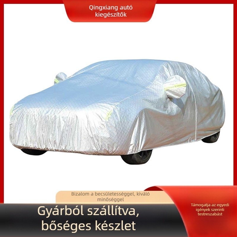 Autóvédő takaró, univerzális illeszkedés, textil anyag, tömeg 1 kg, testreszabható