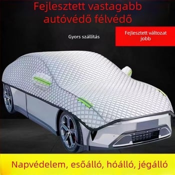 Autóponyva pamut-flízes anyagból, testreszabható, féltestű védő speciális járművekhez