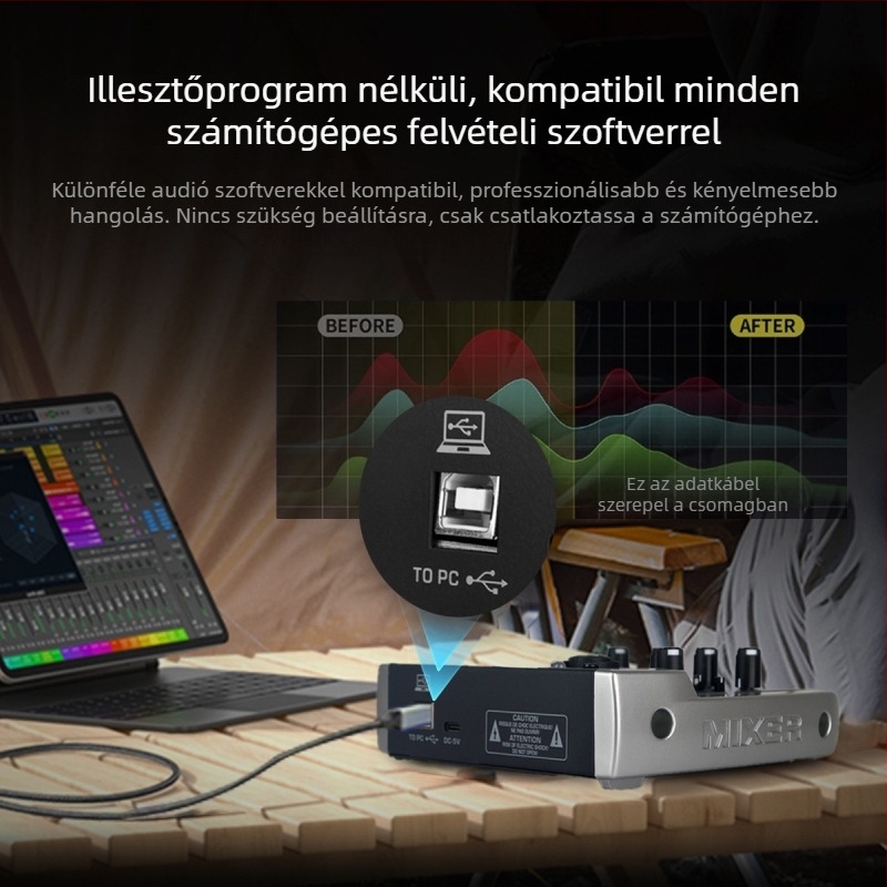Q5 Q3 Professzionális többcsatornás hangprocesszor reverberációval és effektfunkciókkal, stúdióhoz és élő adáshoz