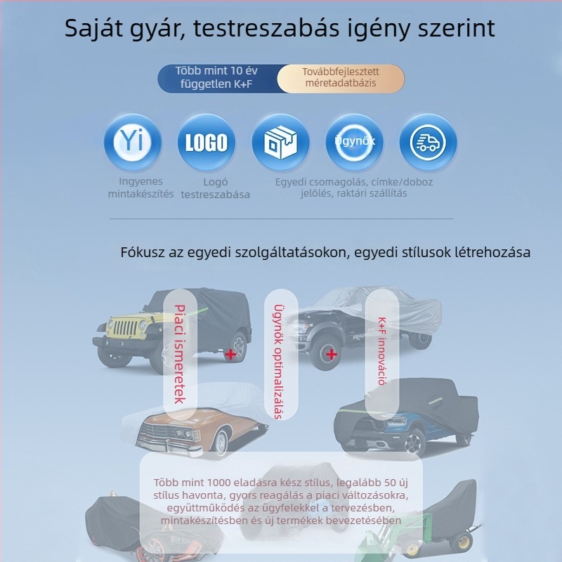 Kamuflált Oxford anyagú autóvédő takaró minden évszakra – esőálló és hőszigetelő