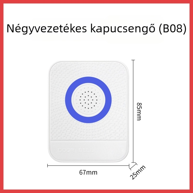 Haibao City vezetékes ajtócsengő — akkumulátoros működés, 1,5 V, nagy csengőhang, univerzális használatra