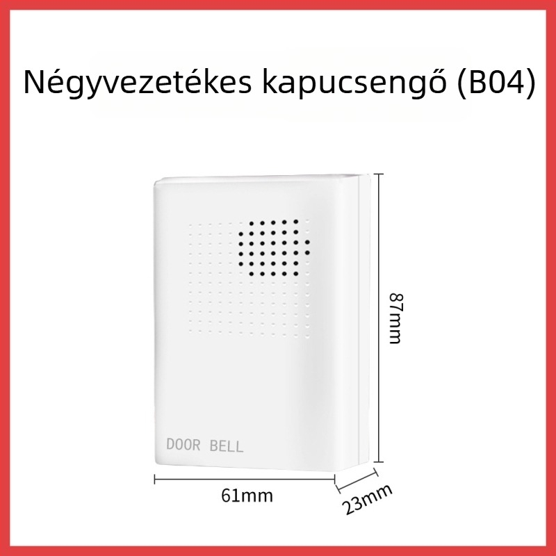 Haibao City vezetékes ajtócsengő — akkumulátoros működés, 1,5 V, nagy csengőhang, univerzális használatra