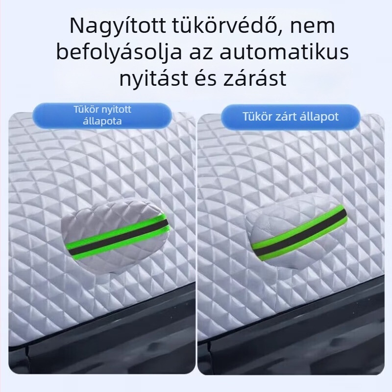 Master's Crown Autó első szélvédő takaró, vastag Oxford anyag, teleszkópos telepítés, univerzális illeszkedés