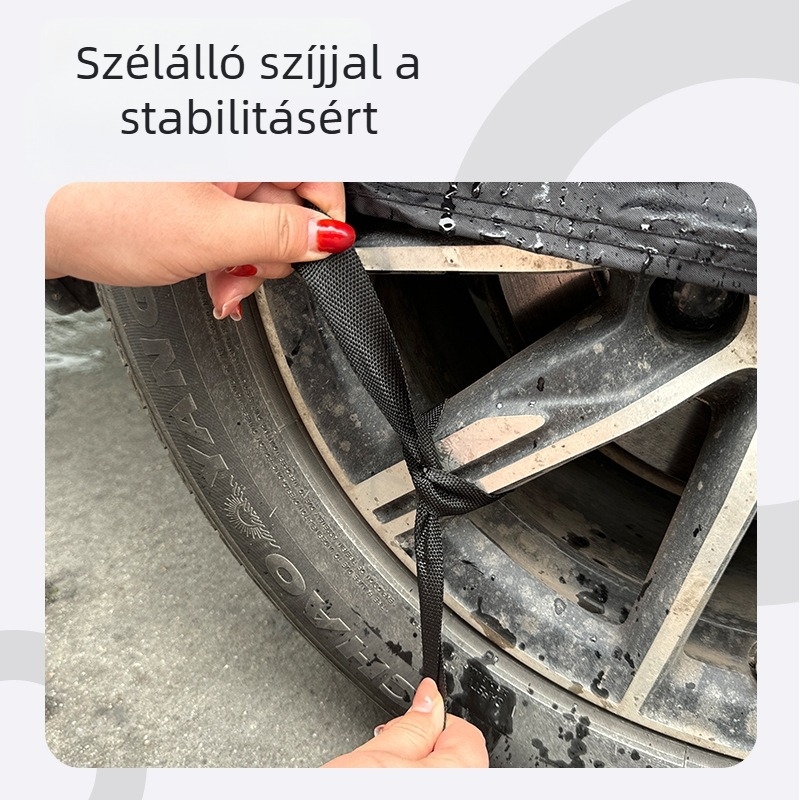 Teljes lefedésű autóponyva, 210D Oxford anyag, hőszigetelés, napvédő, víz- és porálló