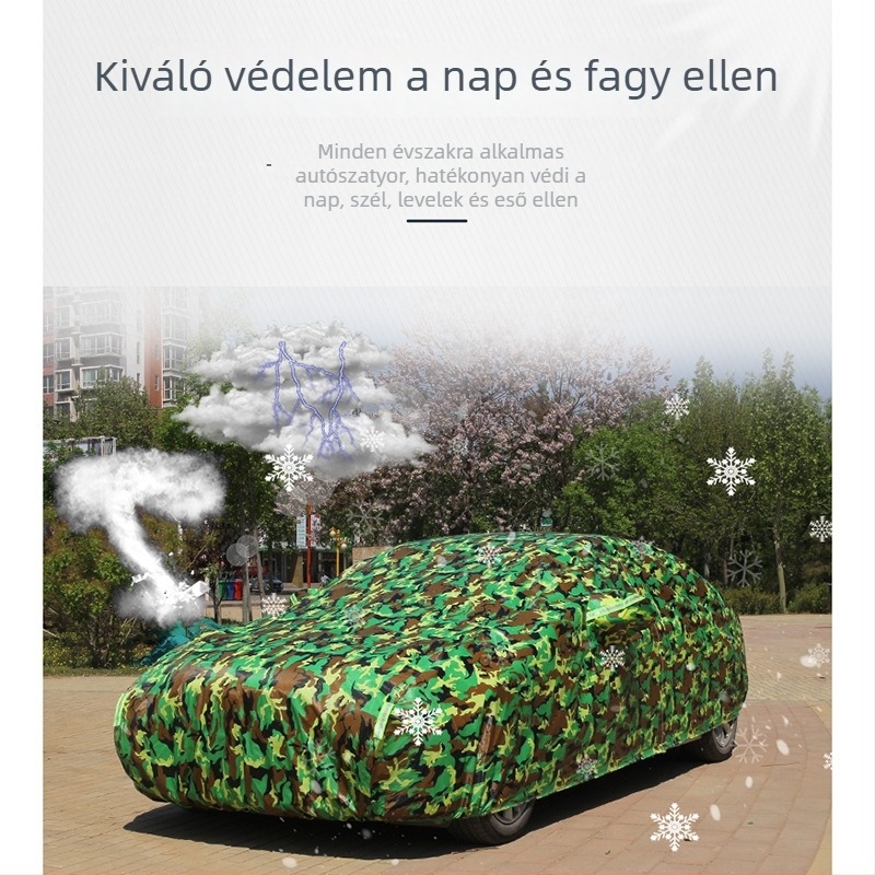 Hoboison testreszabott autóponyva Toyota Corolla, Camry, Levin, RAV4, Crown, Highlander számára — anyag: alumíniumfilm