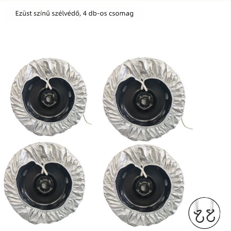 Autógumi védőhuzat lakókocsikhoz/RV-hez, eső- és UV-álló, univerzális pótkerek védőhuzat, Modell BY-1518, Anyag: 190T poliészter tafta