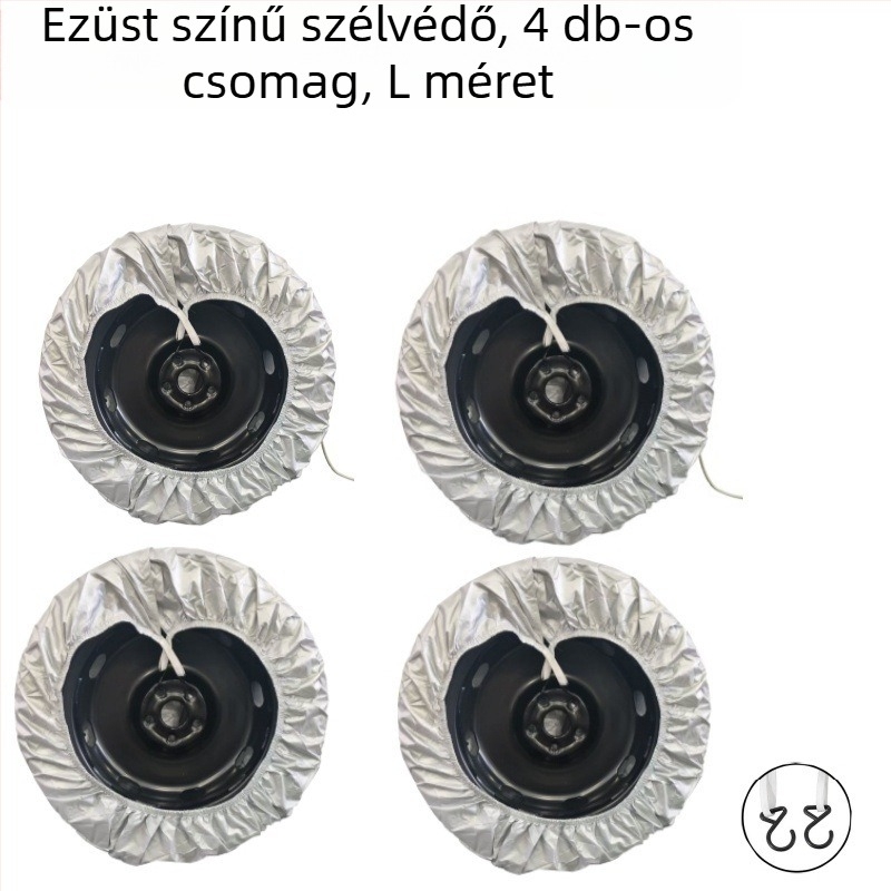 Autógumi védőhuzat lakókocsikhoz/RV-hez, eső- és UV-álló, univerzális pótkerek védőhuzat, Modell BY-1518, Anyag: 190T poliészter tafta