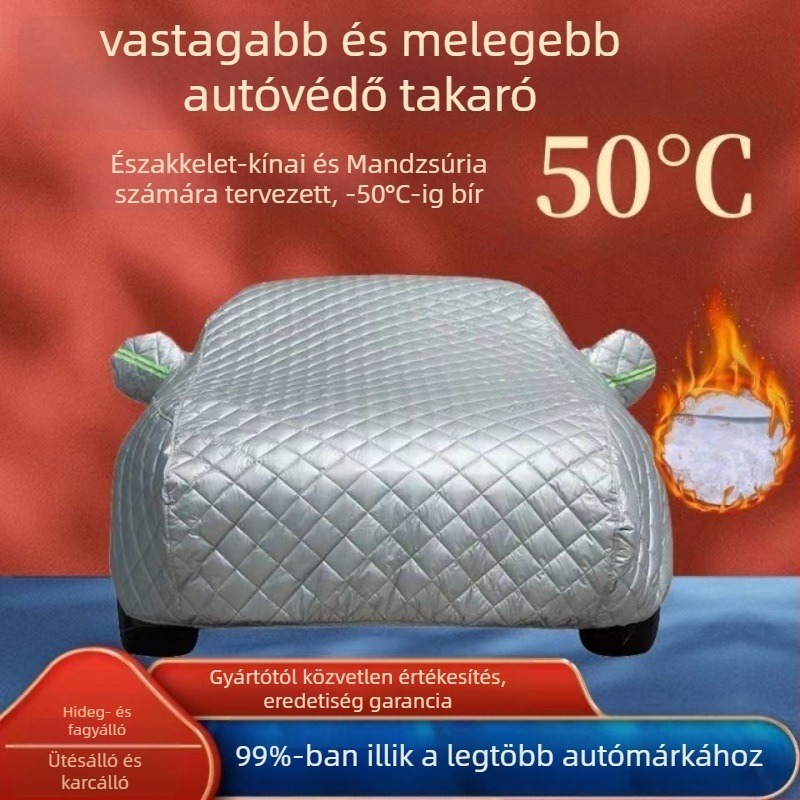 Jégeső-álló autóvédő takaró, extravastag, minden évszakra, hideg- és melegálló, eső- és napálló (Súly: 5 kg; Anyag: Egyéb; Eredet: Xingtai, Hebei; Testreszabás: Támogatott)