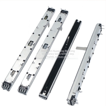 Kétcsatornás Push-Pull potenciométer fader, 10K, A/B típusú görbe, keverőhöz