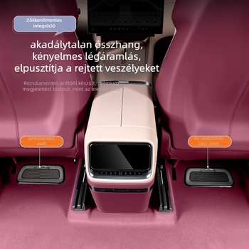 Yu7 alatti ülés légkivezetőfedése — rozsdamentes acél, snap-on rögzítés a középső konzolhoz