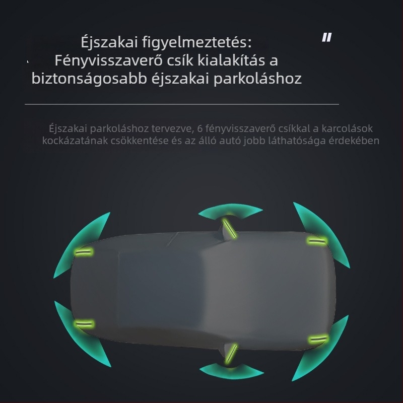Oxford anyagú autófedél, teljes lefedettség, vastagított, UV-védelmet nyújtó, esőálló, szigetelő, univerzális minden évszakra