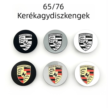 Porsche középső kerékfedő színes címkével, műanyag, Yun xi, Porsche-kompatibilis