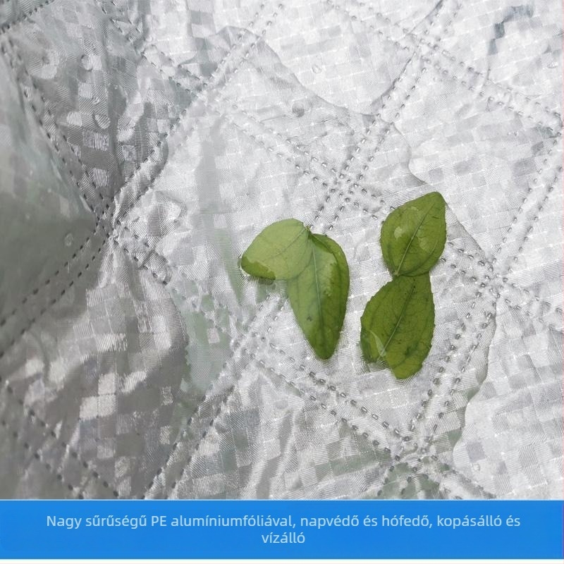 Kamion első szélvédőjének hóvédő takarója, alumíniumfólia, univerzális, beépített telepítés, 300 g, vastagodott stílus