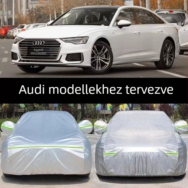 Audi A6, A4, A8, A3, Q3, Q5 és Q7 autóvédő takaró – napfény és eső elleni védelem