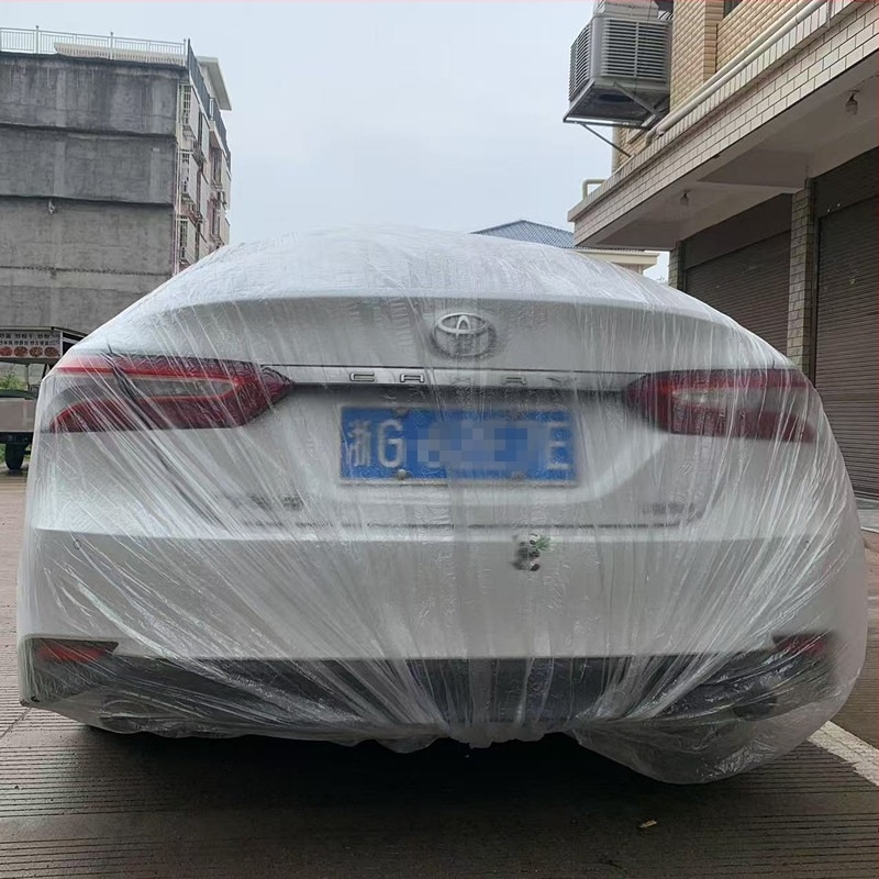 GULANG Egyszer használatos PEVA autóvédő, átlátszó esővédő