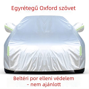 Extra vastag Oxford autófedél pamut béléses, négy évszakos védelem a jégeső, por, napfény, hő, fagy és hó ellen