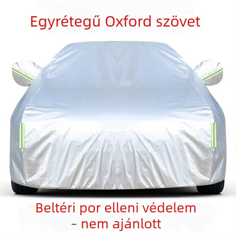 Extra vastag Oxford autófedél pamut béléses, négy évszakos védelem a jégeső, por, napfény, hő, fagy és hó ellen