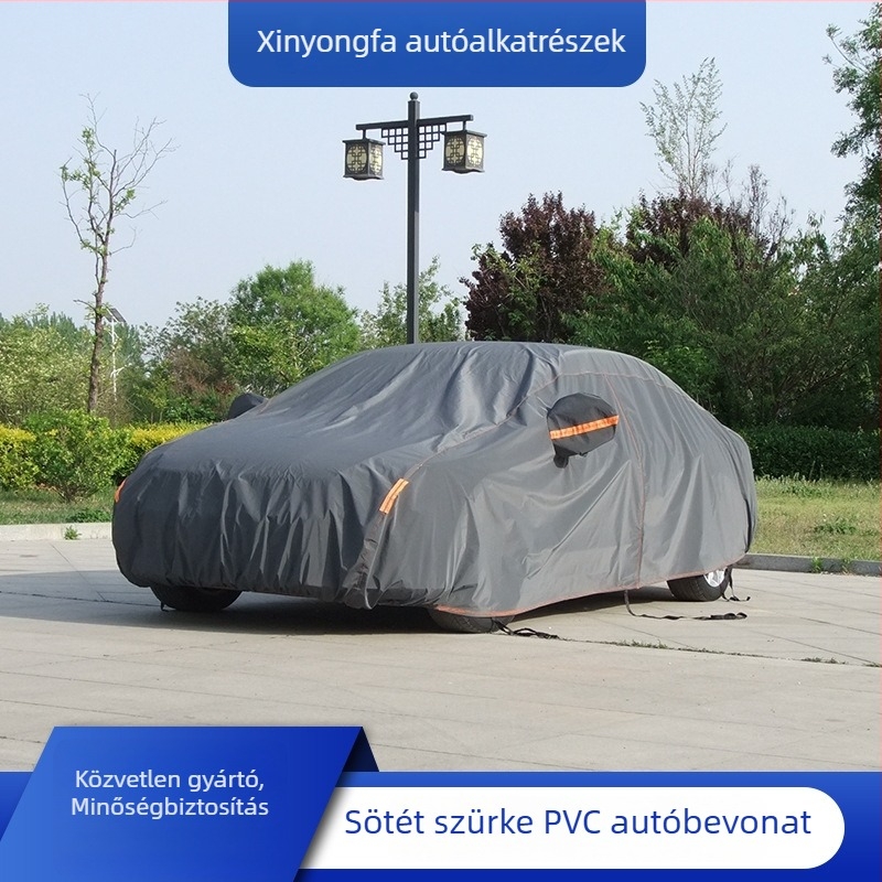 PVC autóvédő takaró pamutbetéttel, minden évszakban eső és nap elleni védelem (Anyag: PVC vegyi rost; Kompatibilis modellek: autók; Termékkód: 004; Testreszabható)