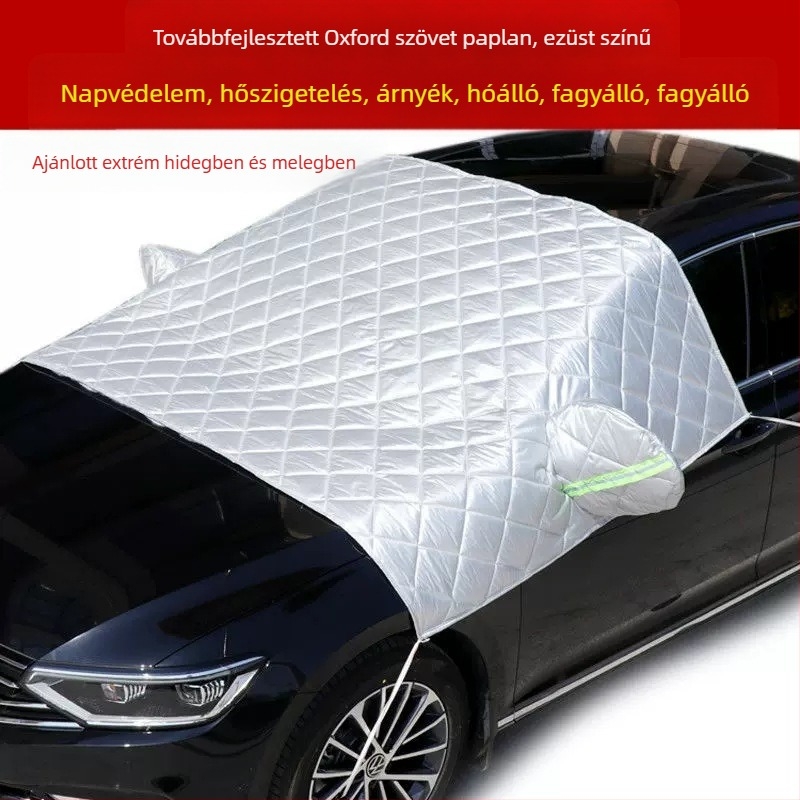 Új autó napsugárvédő félfedél – alumínium fóliával, hőszigetelés és hűtés hatchback és SUV modellekhez