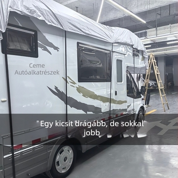 Pamut RV tetőfedő – vízálló, napvédő védőhuzat kempinghez, félfedő