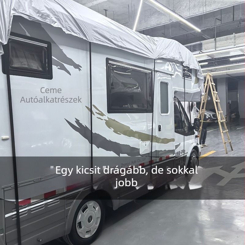 Pamut RV tetőfedő – vízálló, napvédő védőhuzat kempinghez, félfedő