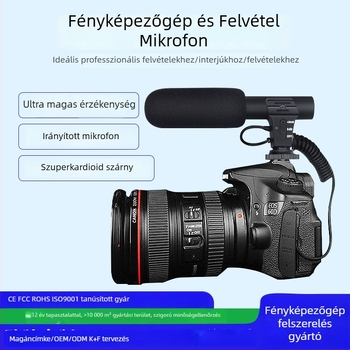 Shotgun mikrofon kamerákhoz, KATTO-G1 modell; műanyag ház; alkalmas kamerákhoz, vlogokhoz és interjúkhoz; teherbírás 2 kg alatt; 2021-ben piacra dobva
