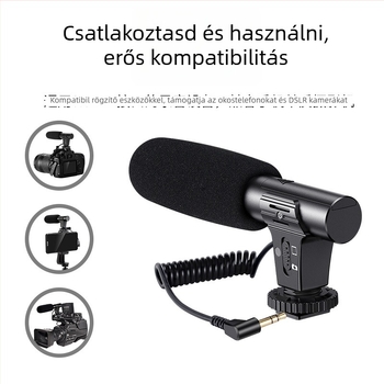 Shotgun mikrofon kamerákhoz, KATTO-G1 modell; műanyag ház; alkalmas kamerákhoz, vlogokhoz és interjúkhoz; teherbírás 2 kg alatt; 2021-ben piacra dobva