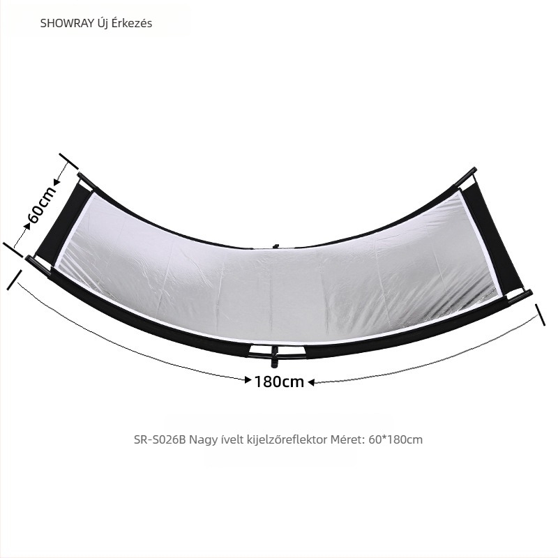 Fotózásra szánt U-alakú görbe reflexiós panel, hordozható, SHOWRAY Márka, testreszabás elérhető, hivatalos magánmárka