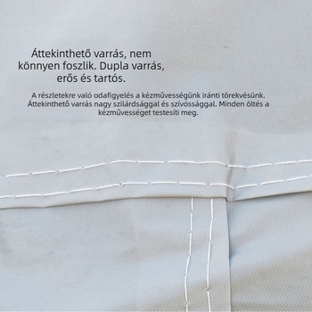 PEVA autóvédő takaró, egyrétegű, teljes járműre kiterjedő UV-védelem, hőszigetelés, vízálló és porálló.