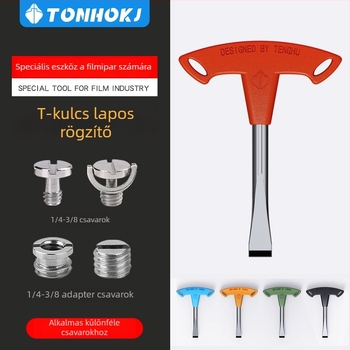 Teng Pot TH-T01 T-nyelű csavarhúzó 1/4–3/8-os csavarokhoz, műanyag + acél kivitel, teherbírás 6–10 kg