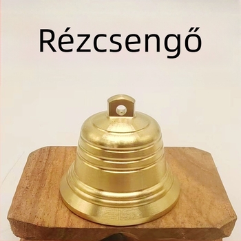 Rézharang – kínai stílusú fém dísz, irodai/templomi/hotelek dekorációhoz, PP zacskóba csomagolva