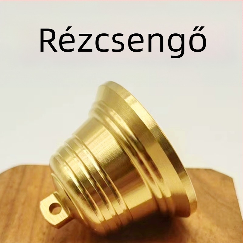 Rézharang – kínai stílusú fém dísz, irodai/templomi/hotelek dekorációhoz, PP zacskóba csomagolva